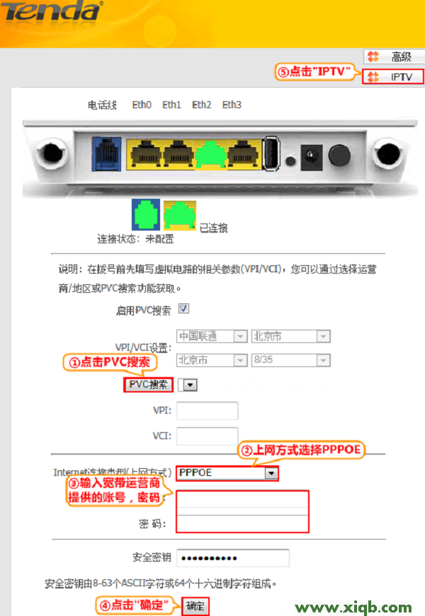 【圖解步驟】騰達(Tenda)D304無線路由一體機IPTV設置