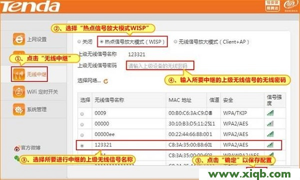 【官方教程】騰達(Tenda)F3路由器熱點信號放大模式(WISP)設置